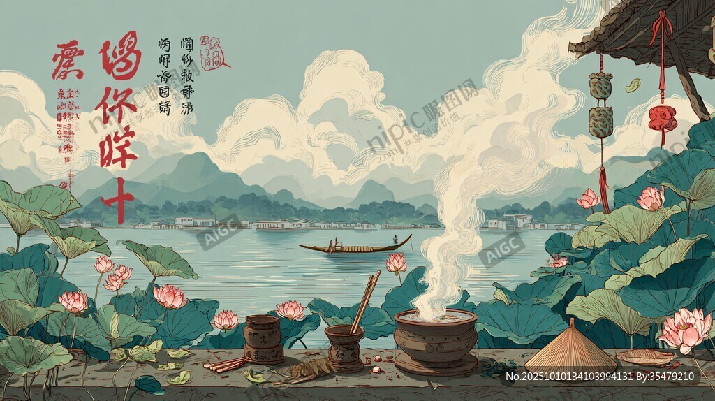 端午湖畔 传统氛围浓
