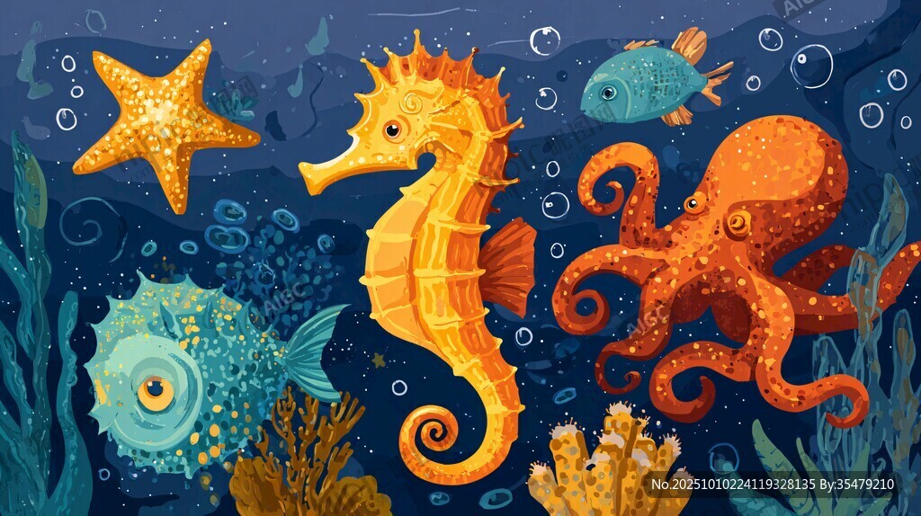 海底奇妙生物欢乐聚会