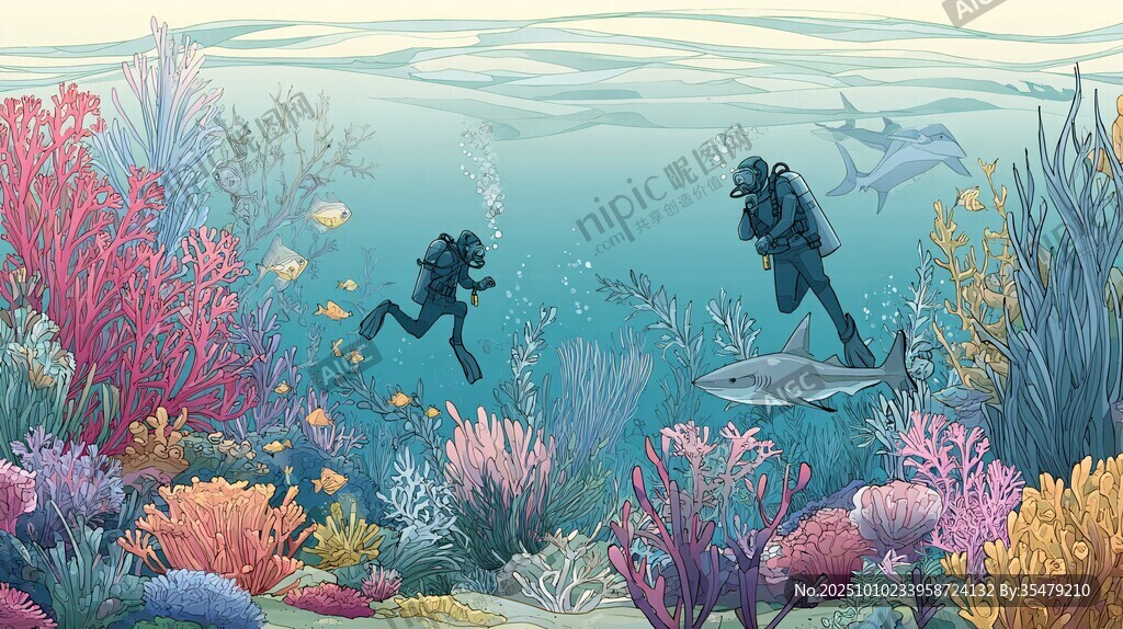 海底潜水奇遇缤纷珊瑚世界
