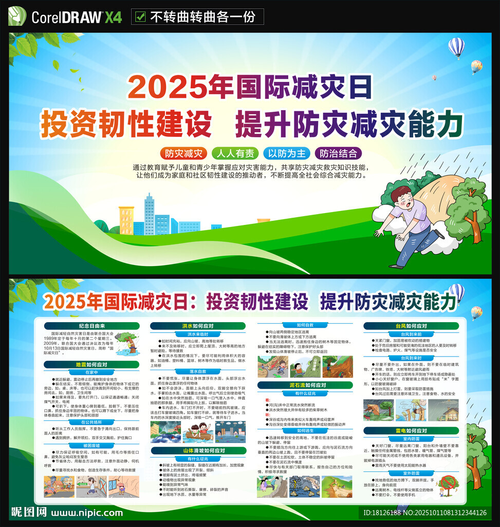 2025国际减灾日展板