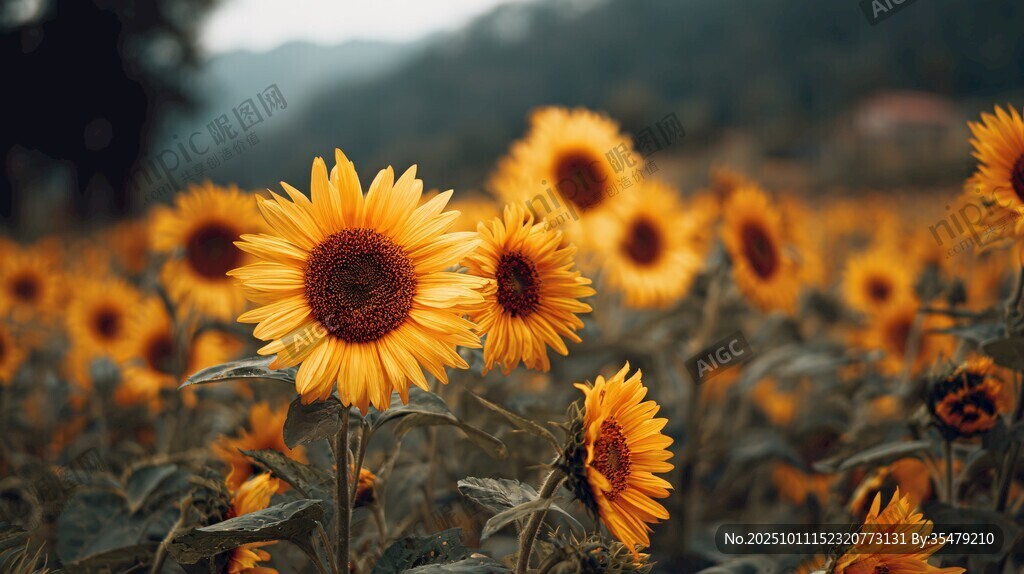 灿烂向日葵花海
