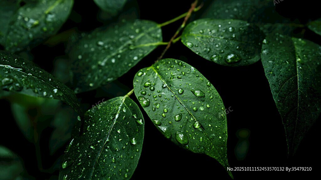 雨润绿叶