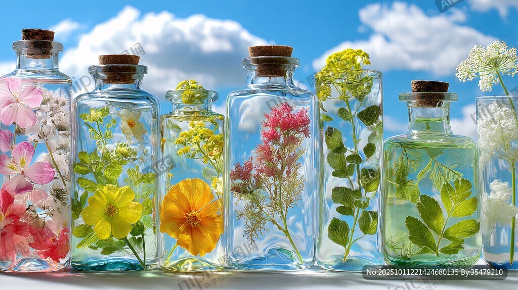瓶中花草 自然微观小世界