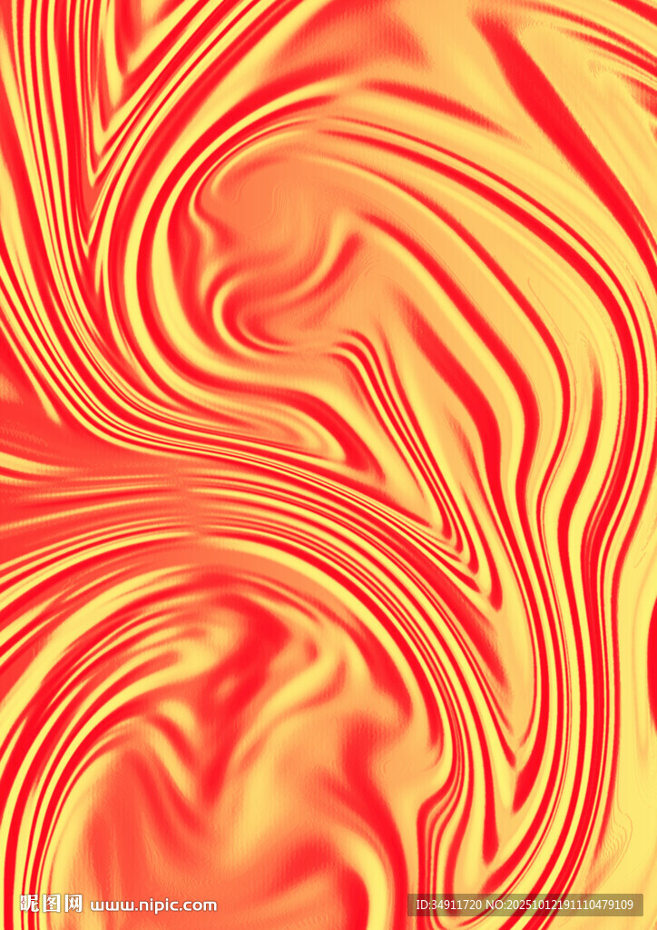 橙红色流体艺术纹理图案