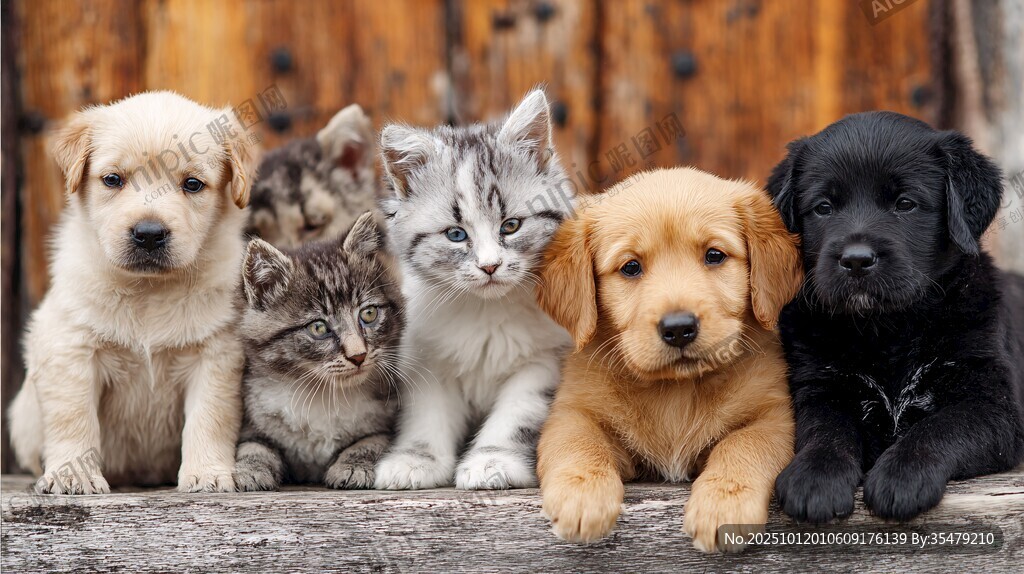 猫狗同框的可爱萌宠时刻
