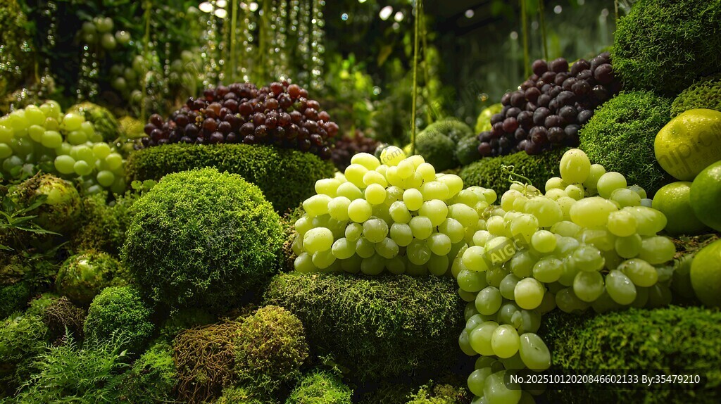 梦幻绿植葡萄景观展示