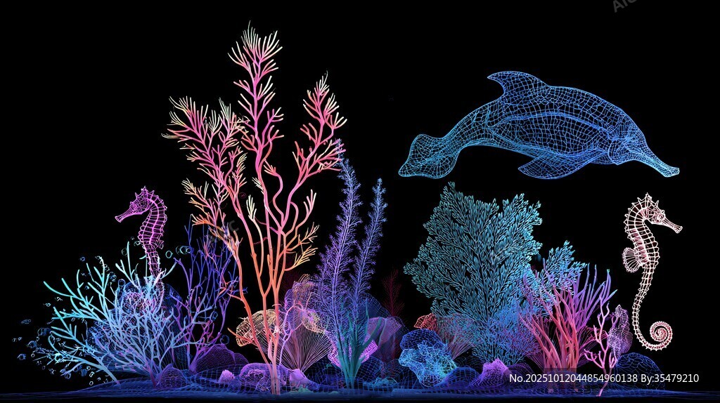 梦幻海底世界3D艺术图景