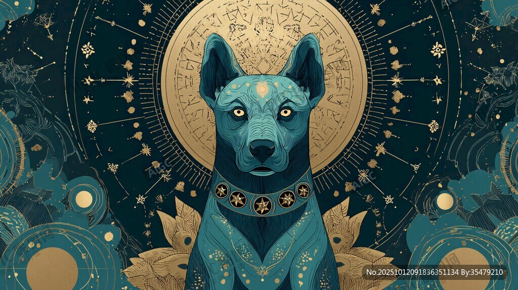 神秘蓝犬的奇幻图腾世界