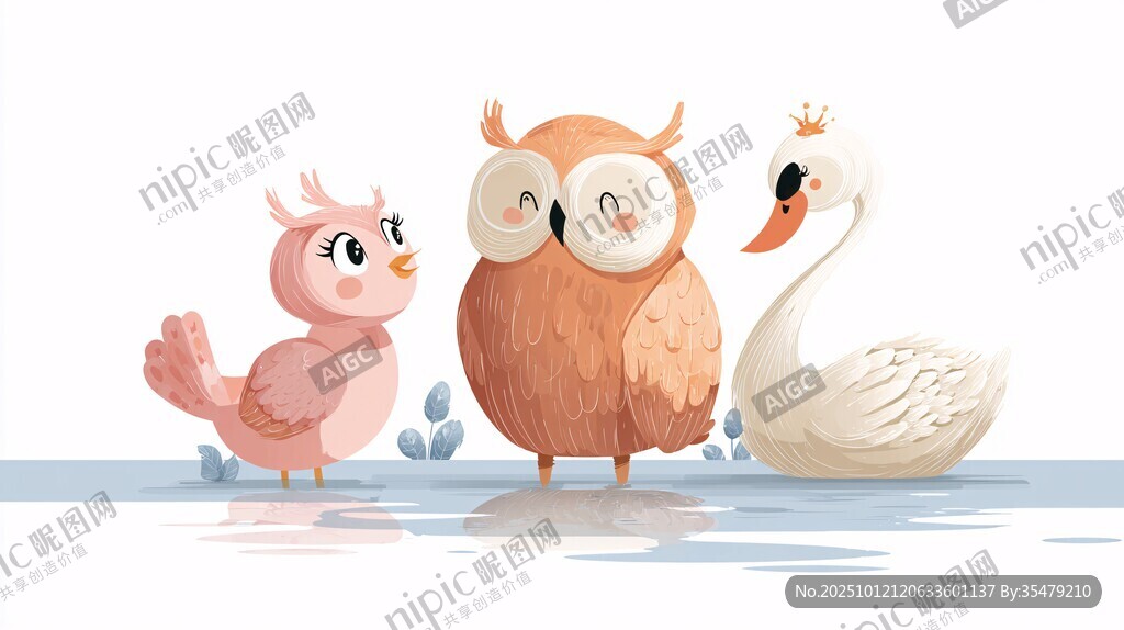 可爱动物们的欢乐聚会