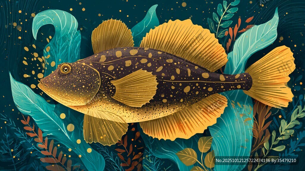 海洋奇幻 斑点鱼的水下世界