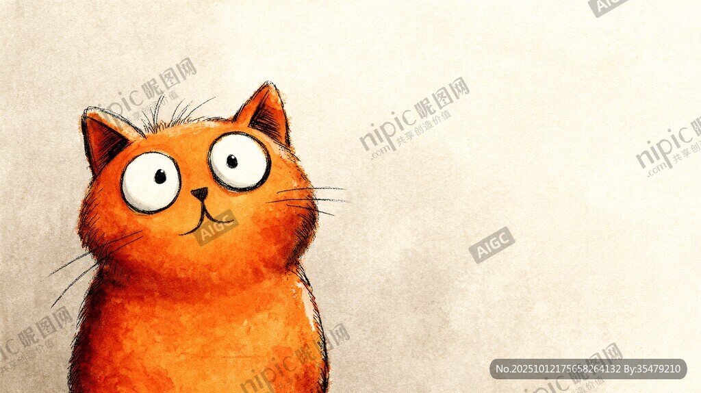 呆萌橘猫的可爱瞬间