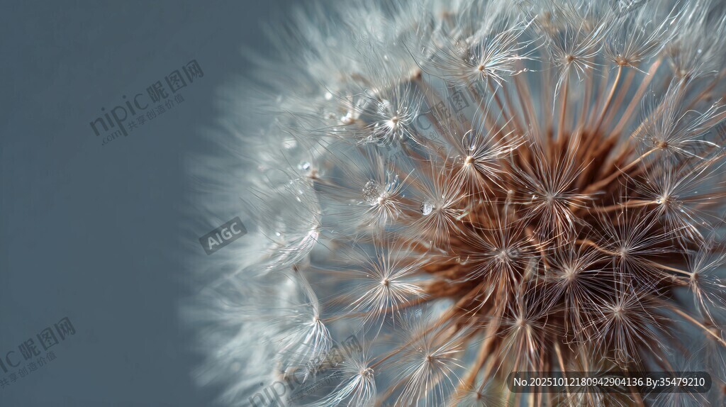 梦幻蒲公英特写
