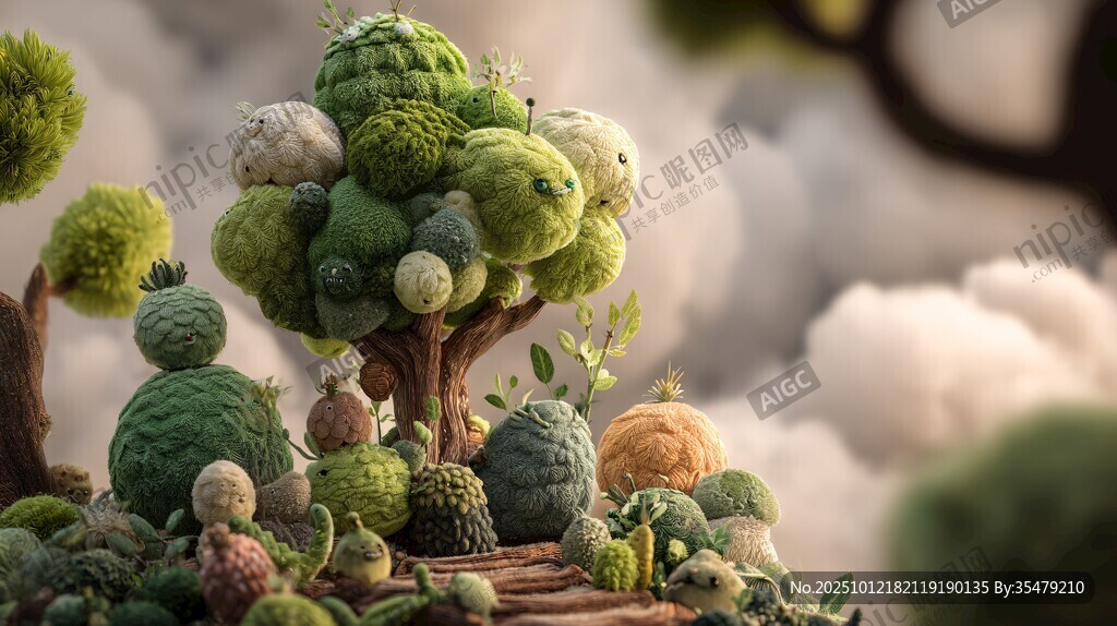 梦幻绿植微景奇幻世界