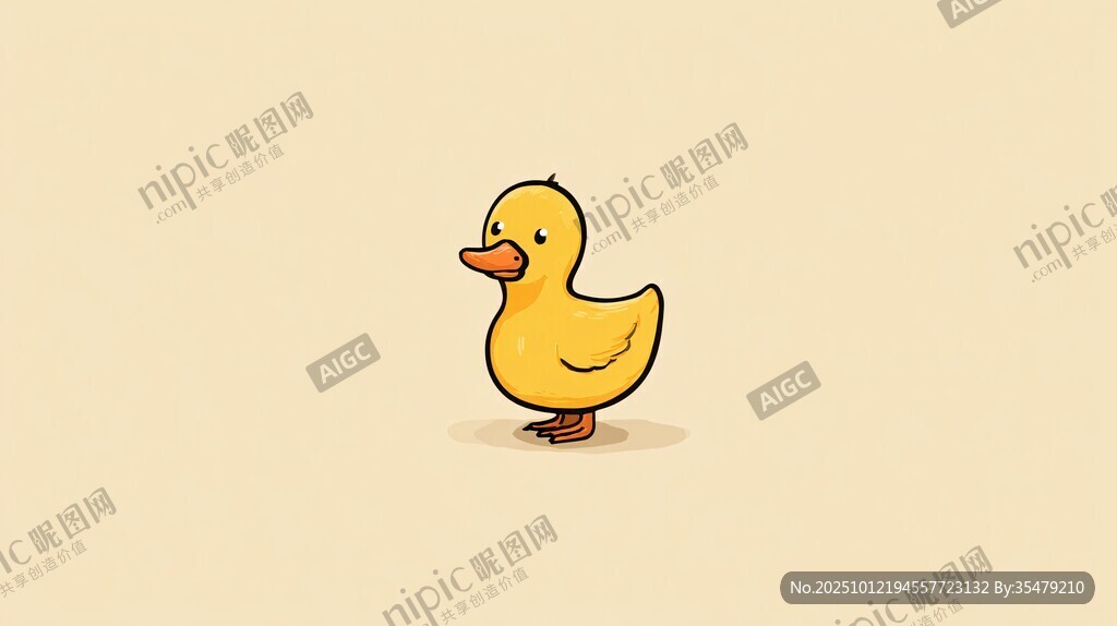 可爱小黄鸭卡通形象