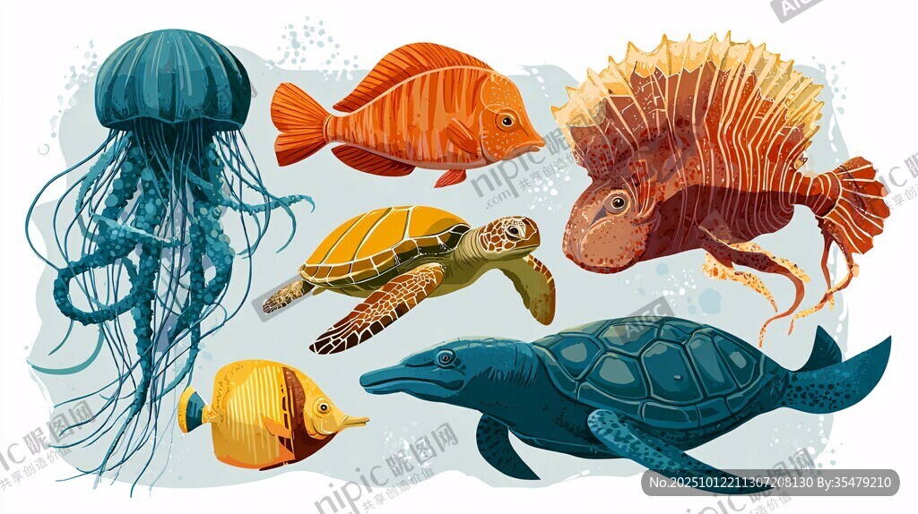 海洋生物大集合