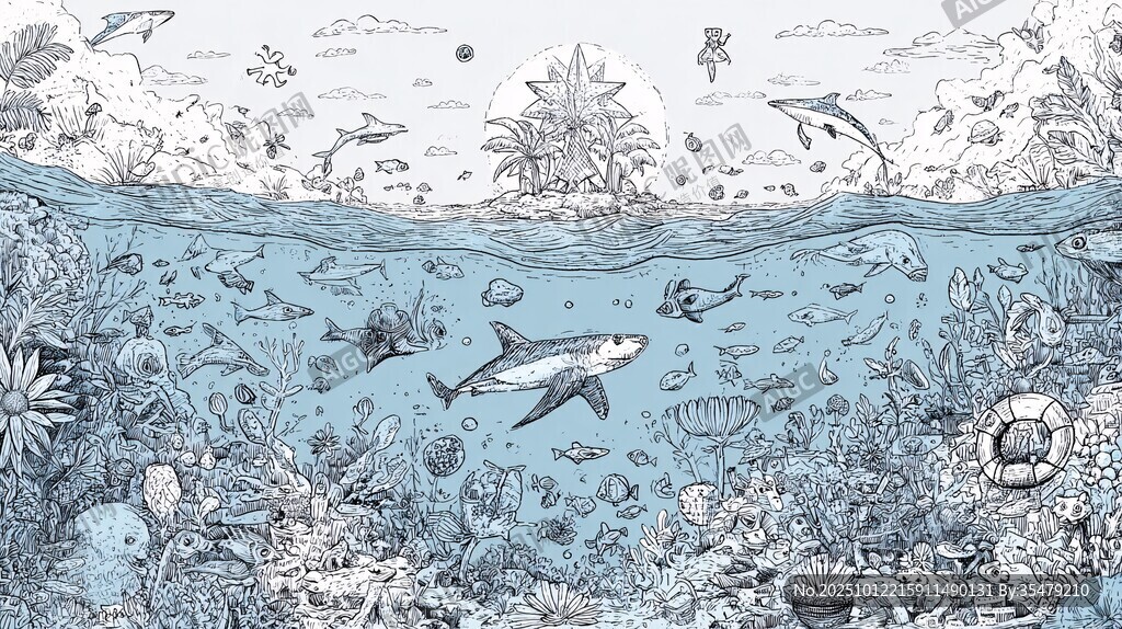 海洋世界的奇妙生物景观