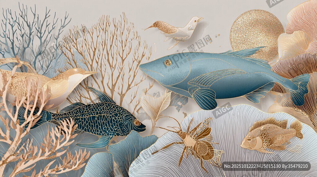 海底生物的梦幻珊瑚世界