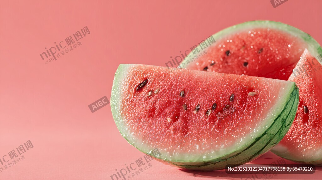 鲜切西瓜 色泽诱人的美味