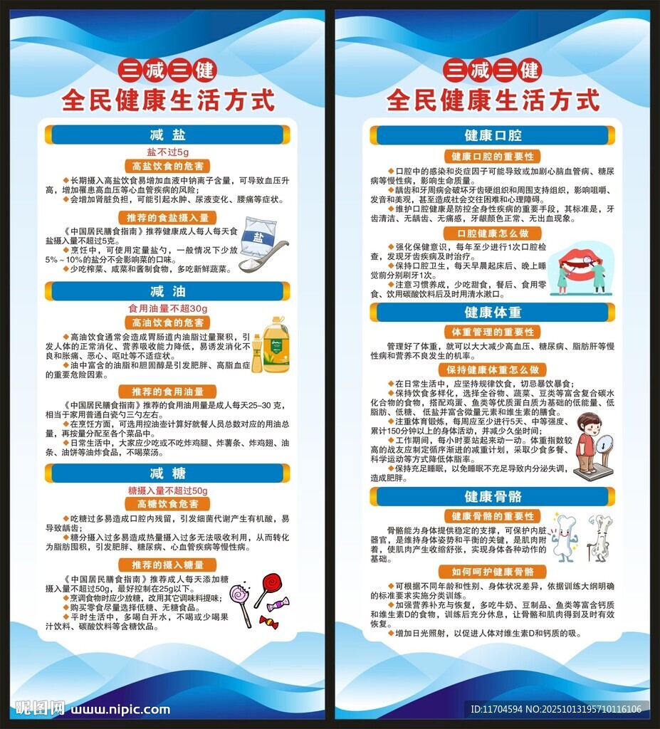 三减三健知识展架