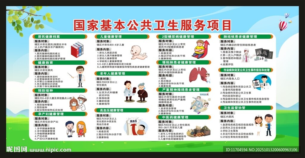 国家基本公共卫生服务项目