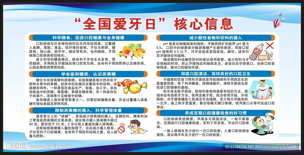 全国爱牙日宣传栏