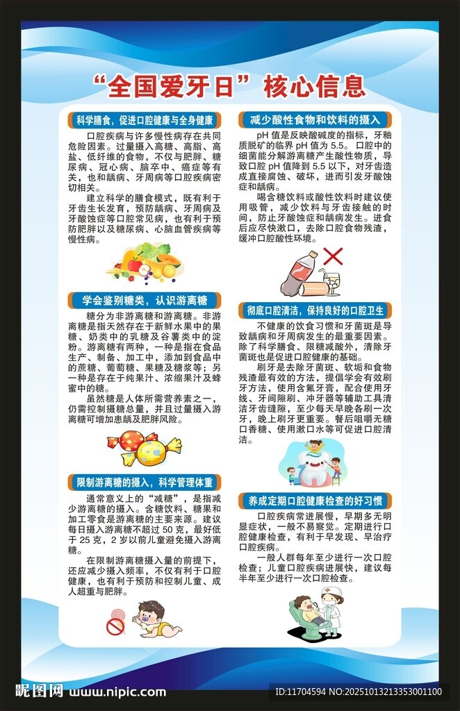 全国爱牙日海报