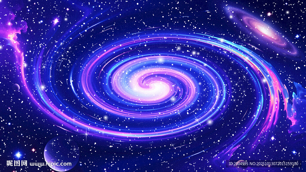 梦幻绚丽的宇宙螺旋星系