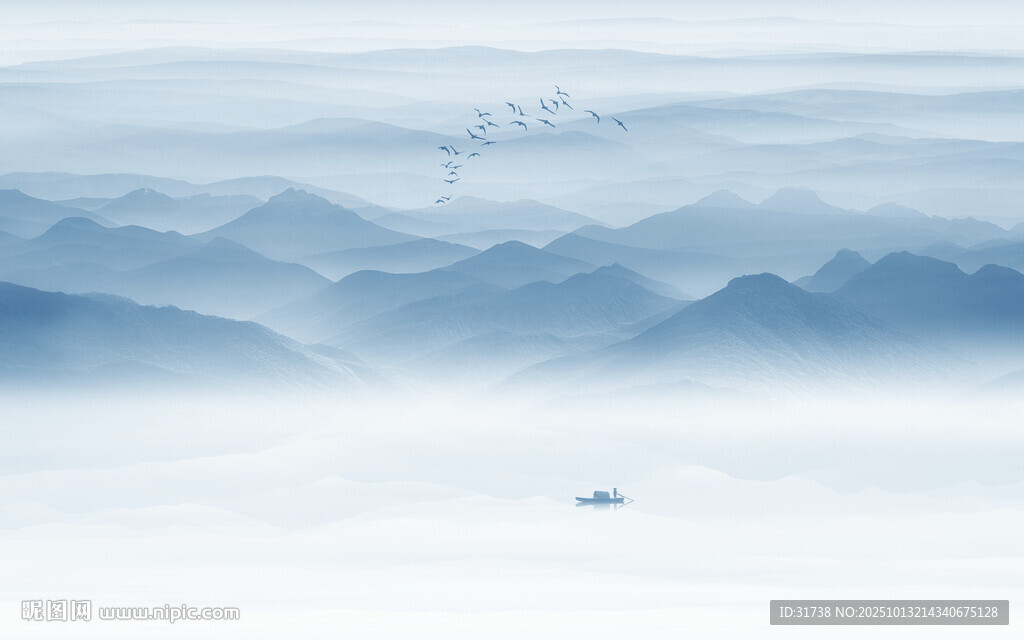 水墨山水画