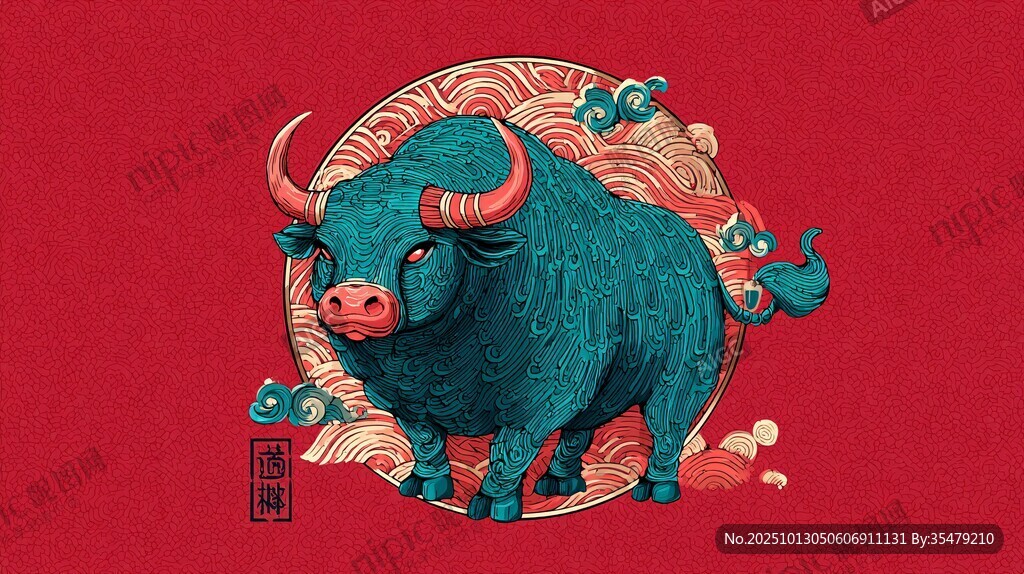 牛年祥瑞图