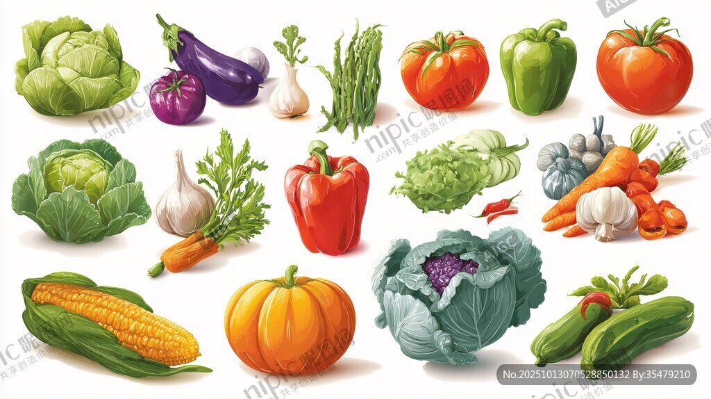 多彩新鲜蔬菜大集合