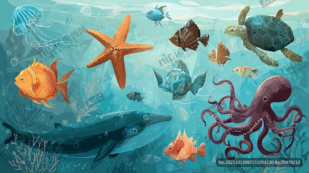 海底动物大聚会