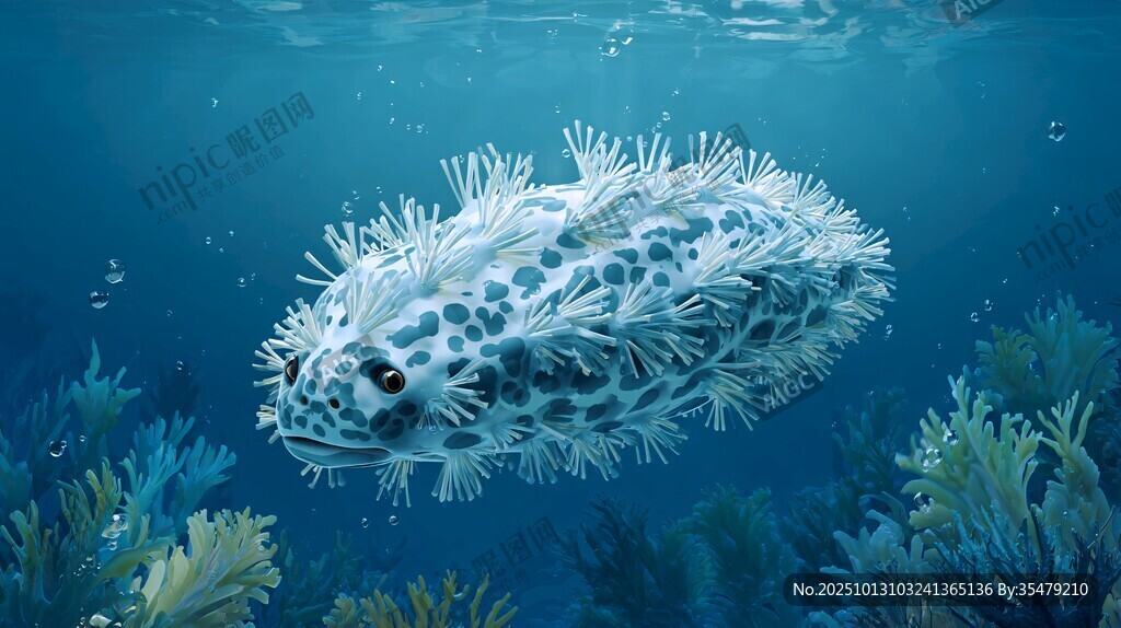 海洋中的奇特海蛞蝓