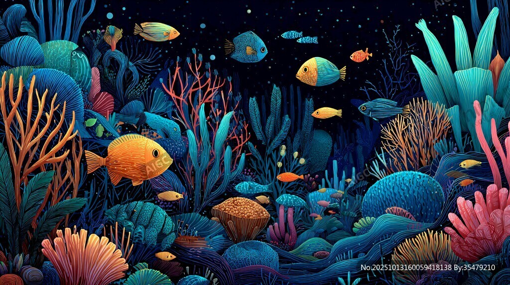 梦幻海底世界 多彩海洋生物