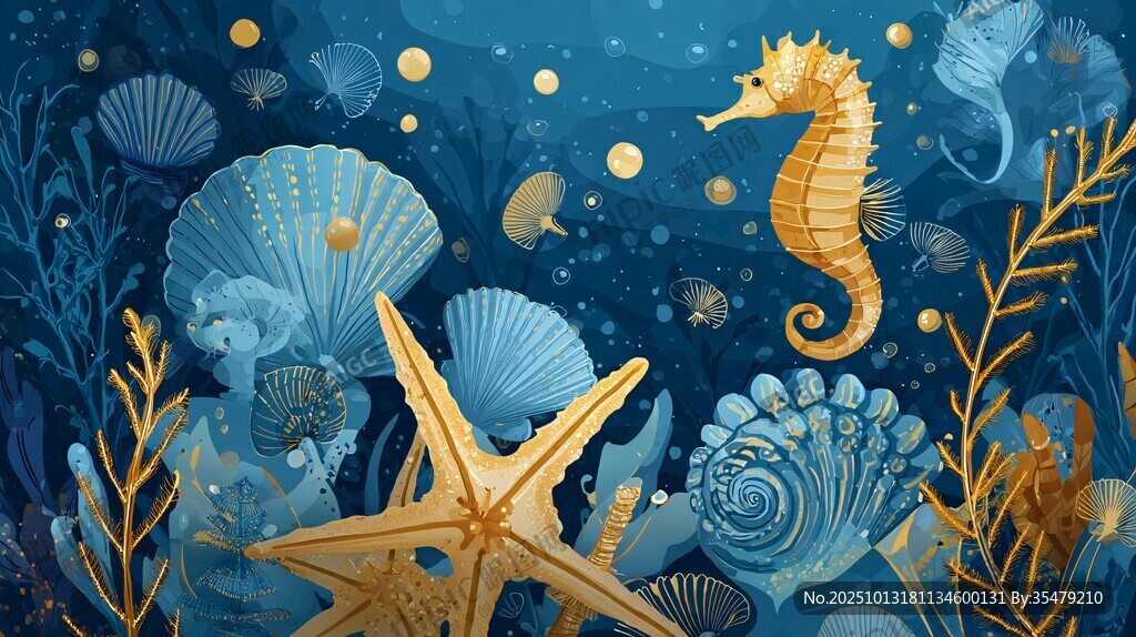 梦幻海底世界海洋生物图景