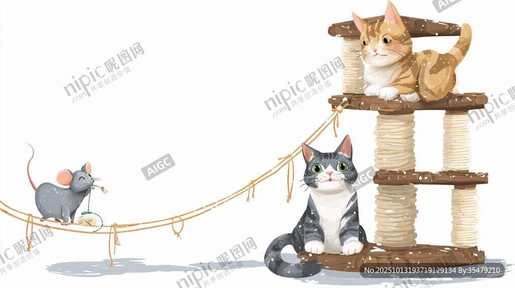 猫咪与老鼠的趣味对峙