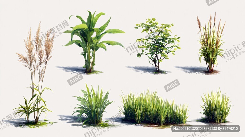 多样绿植集合展示