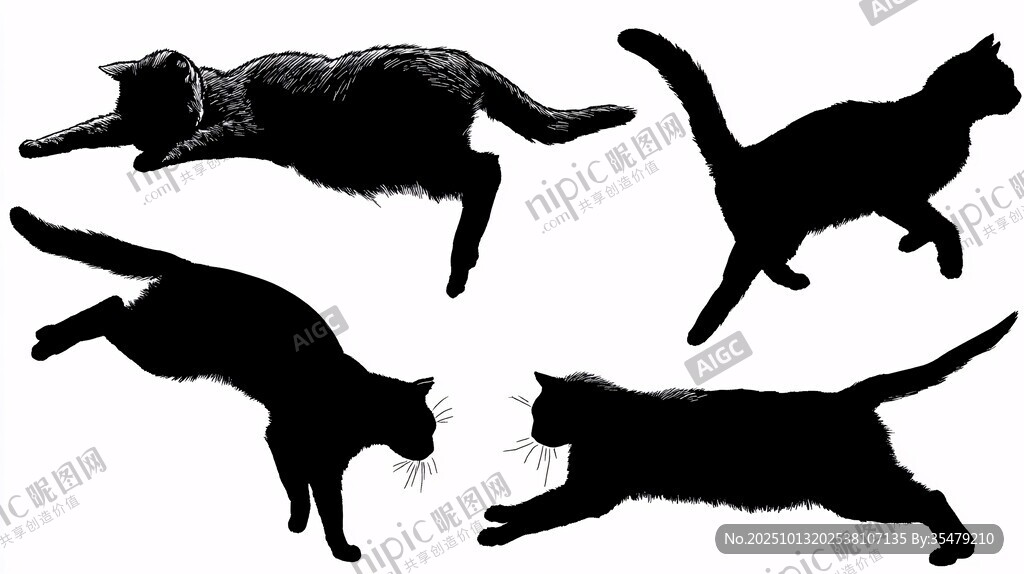 猫咪动态剪影