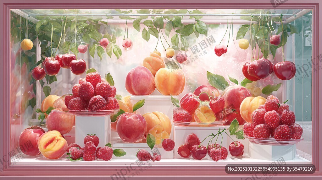 梦幻水果橱窗展示