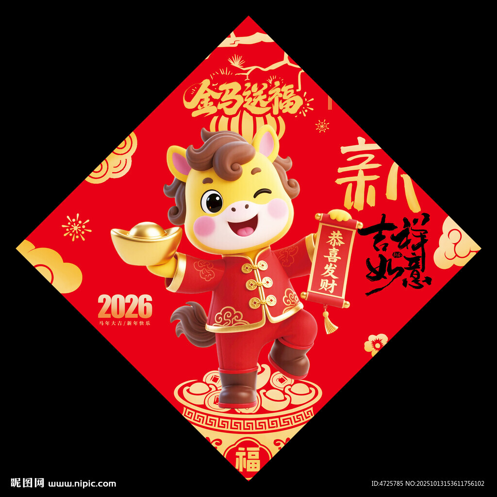 2026马年福字