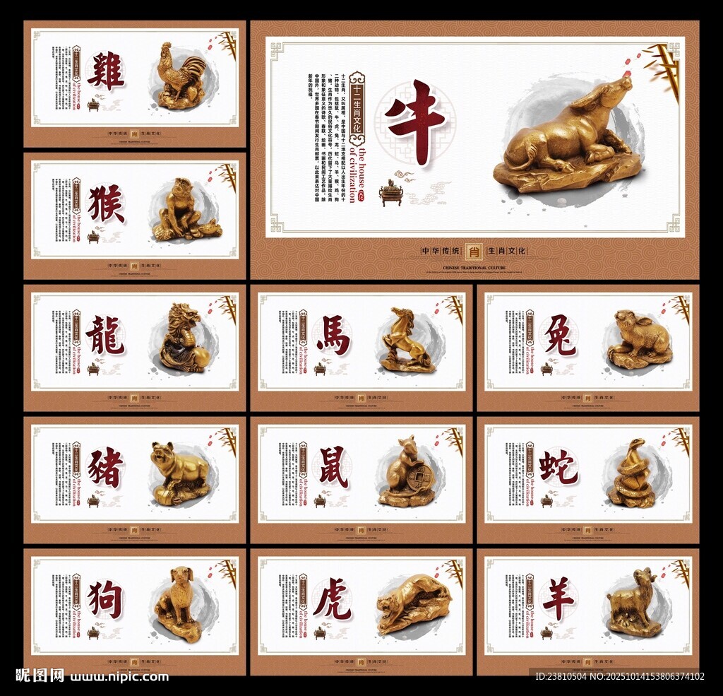 生肖文化展板