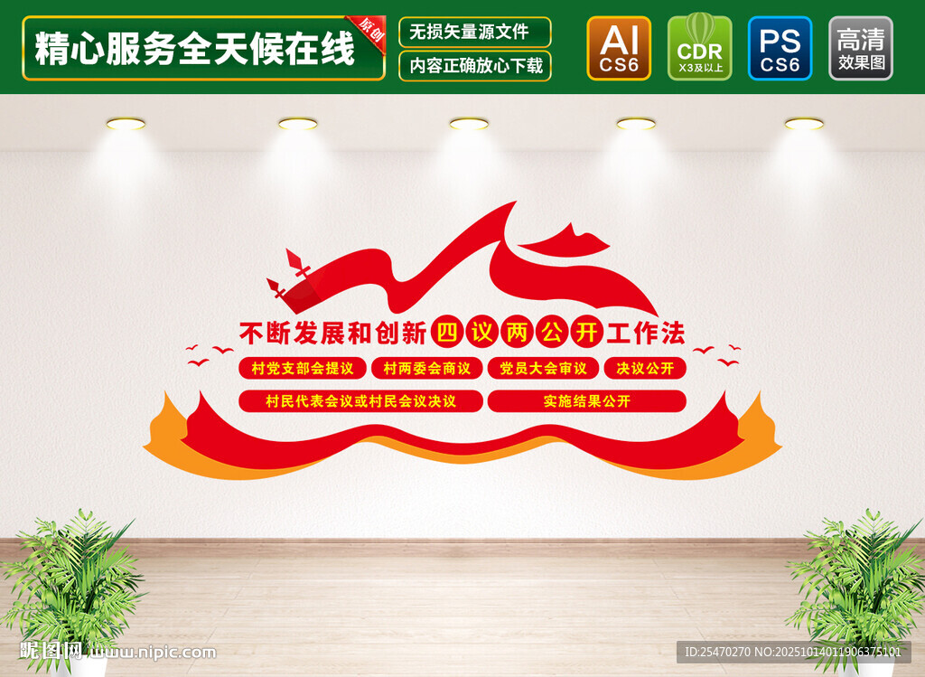 四议两公开文化墙