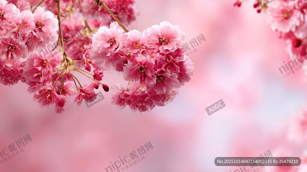 烂漫樱花绽放