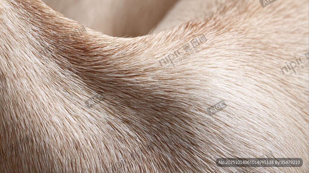 犬类毛发特写纹理细节