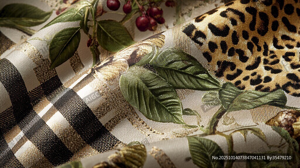 多彩印花面料的质感展示