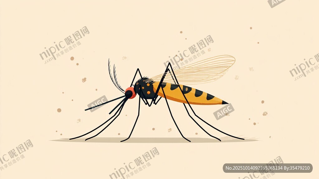 吸血蚊子插画