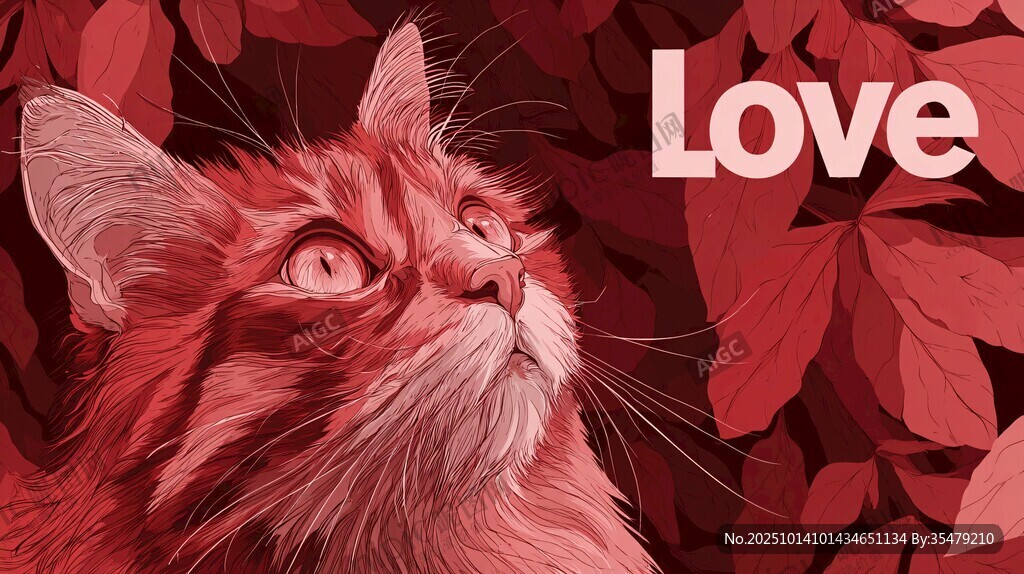 爱猫凝视
