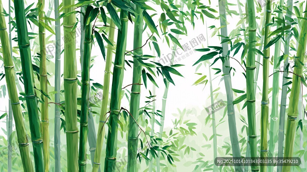 清幽竹林美景