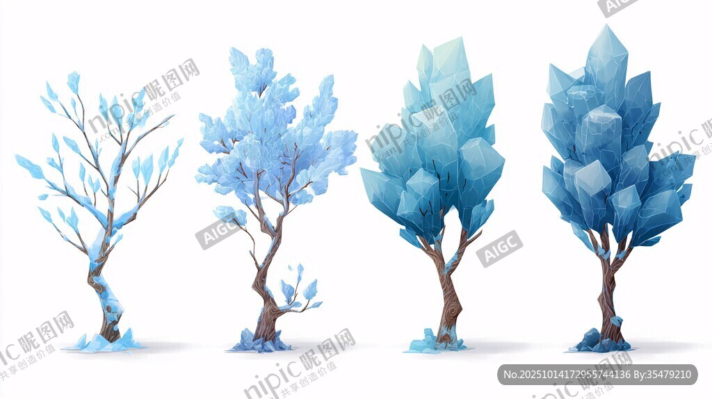 梦幻冰晶树集合