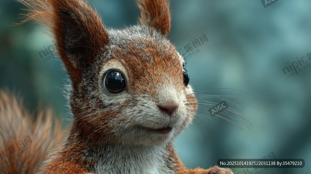 可爱松鼠特写