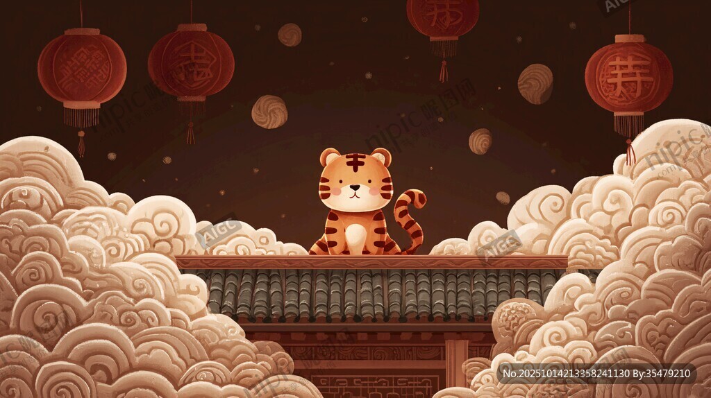虎娃贺岁 云端享祥瑞
